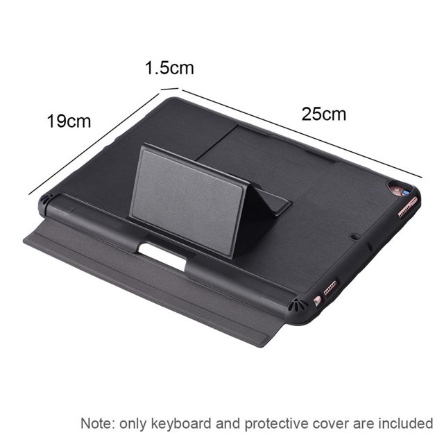 Teclado Bluetooth Con Funda De Cuero Pu Con Función De Soporte Para Ipad Air 3 10.5 (2019)/Ipad Pro 10.5/Ipad 10.2 (2019/2020) Yuarrent EL012360-00