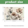 thumbnail image 3 of Stegali Rustic Brown Poppy Linen Placemats, Summer Floral Table Mats 12x18 Inch Set of 4, 3 of 7