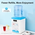 thumbnail image 4 of Top Loading Countertop Water Cooler Dispenser with Hot & Cold Water, Freestanding Hot and Cold Water Cooler Dispenser Mini Small Refrigeration Desktop Automatic Drinking (Blue), 4 of 16