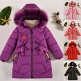 thumbnail image 6 of Letdown Girls Winter Coat Warm Parka Puffer Jacket with Hood Warm Zipper Outerwear Jackets Coats for Snow Play & Casual Outdoor (Pink,11-12 Years), 6 of 6