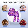 thumbnail image 7 of KLL Tropics Leaf Sleepwear Mens Flannel Pajamas,Long Cotton Pj Set, 7 of 7
