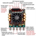 thumbnail image 4 of Placa Amplificadora de Potencia Digital -AS21P, Estéreo, 2 X 3000 W + 600 W, Subwoofer, Módulo Amplificador Bluetooth., 4 of 5