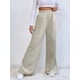 thumbnail image 1 of Pantalones casuales de cintura alta para mujer, pantalones de pana de color sólido europeo y americano con dobladillo con abertura y costuras para mujer, 1 of 6