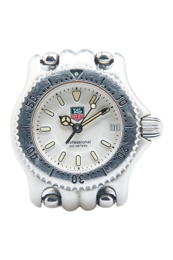 Pre-Owned TAG Heuer Professional Watch WG1412-0 Quartz White Dial Stainless Steel... (Good)