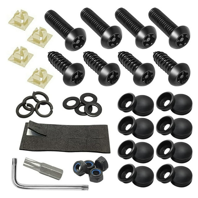 Screws,License Plate Screws Car Frame Screws Frame Screws Fit Plate Car Frame Plate Screws Stainless Screws Fit Stainless Steel Plate Screws Stainless Steel -theft License Plate