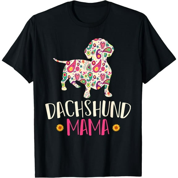 Mothers Day Gift Wiener Mom Weenie Dog Vintage Dachshund Unisex T-Shirt for Men Women Kids Toddler