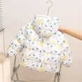 thumbnail image 4 of oqasdz Girls Coats Children Toddler Down Baby Fall Winter Quilted Outerwear Girls Floral Small Warm Lined Cozy Top Coat Outwear Size 3 Y-4 Y, 4 of 4