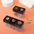 thumbnail image 5 of Transparent Desktop Paper Clip Dispenser Desk Organizer Adorable Storage Containers For Supplies Accessories, 5 of 6