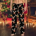thumbnail image 2 of BOOMNY Christmas Men's Pajama Pants Wide Leg Pajamas Pants for Men Xmas Graphic Soft Pj Bottoms Pant With Pockets Cozy Homewear Loungewear, 2 of 4