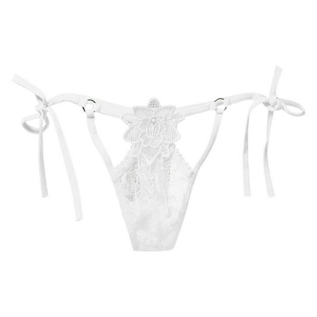 

Womens Underwear Briefs Lace Lacesexy Transparent Embroidery Low Waist Hollow Beautiful Lace Up Women s Panties