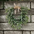 thumbnail image 6 of Heart Shaped Artificial Olive Leaf Wreath, 40cm, with Olive Fruit, Spring Flower Swags, Front Door Wedding Arch Window Wall Hanging, 6 of 6