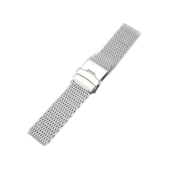 Stainless Steel Milanese Shark Mesh Watch Strap Bracelet, Quick Release Watch Strap,Mesh Woven Metal Watch Band for Men and Women
