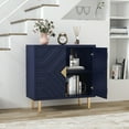 thumbnail image 5 of HLR Modern Accent Storage Cabinet with 2 Doors, Kitchen Buffet Sideboard for Dining Room, Blue, 5 of 8