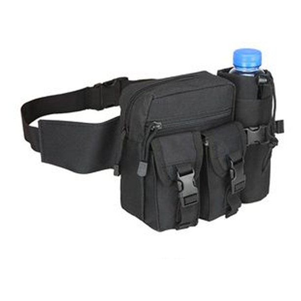 Riñonera táctica Dinheiro con portabotellas, riñonera militar, impermeable, Molle, portabotellas, multifuncional, para mujeres, hombres, senderismo, correr, acampar, trekking y ciclismo