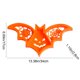 thumbnail image 3 of Bandeja de dulces de Halloween | Plato de Servir de Plástico en Forma de Murciélago | Decoración de fiesta naranja y negra | Plato de frutas reutilizable | Adorno de mesa | 34x17x2,8cm | 1 Cuenta, 3 of 8