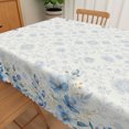 thumbnail image 6 of Nanqianyi Light Blue Watercolor Floral Rectangle Tablecloth,60x102 Inch,Waterproof Table Cover for Dining Party Kitchen Decor, 6 of 7