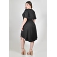 thumbnail image 3 of Vestido envolvente Roman Fashion /Tallas Extras, 2-4211 (Negro) negro 36, 3 of 6