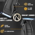 thumbnail image 2 of Novah® Cortapelos Profesionales para Hombres, Juego de Cortapelos y Recortadora de Peluquero Profesional, Cortapelos Inalámbricos para Hombre para Barberos Kit de Corte de Cabello Fade, 2 of 5