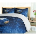 thumbnail image 5 of Ambesonne Space Duvet Cover Set, Planet Earth Solar System, Calking, Blue Green, 5 of 6