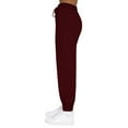 thumbnail image 4 of BRDFRL Women's Sexy Lounge Stretch Casual Jogger Drawstring Sweatpants with Pockets Watermelon Red 5XL, 4 of 7
