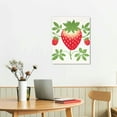 thumbnail image 2 of JEUXUS  Berry Sweet Strawberry Fruit Kitchen Linen Paper Wall Art, 2 of 4