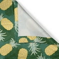 thumbnail image 4 of Ambesonne Hawaiian Valance Pack of 2, Palm Leaves Pineapples, 54"X18", Pale Green Fern Green, 4 of 5