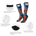 thumbnail image 6 of Daiia Sports Socks 3D Butterfly Printed Novelty Crew Socks for Men Women Knee High Socks Cotton Socks Soft & Breathable Support Unisex Socks, 6 of 9