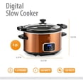 thumbnail image 3 of 4-Quart Digital Slow Cooker with Locking Lid (Copper), 3 of 7