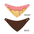 thumbnail image 6 of Kll Pink Ice Cream Dog Bandanas,Triangle Reversible Pet Scarf For Small Medium Large And Extra Large Dogs-Small, 6 of 7