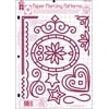 Hot Off The Press Template 8.5"X11"-Paper Piercing Patterns, Pk 3
