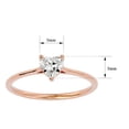 thumbnail image 2 of SuperJeweler 1/2 Carat Heart Shape Moissanite Solitaire Engagement Ring in 14 Karat Rose Gold, 2 of 5