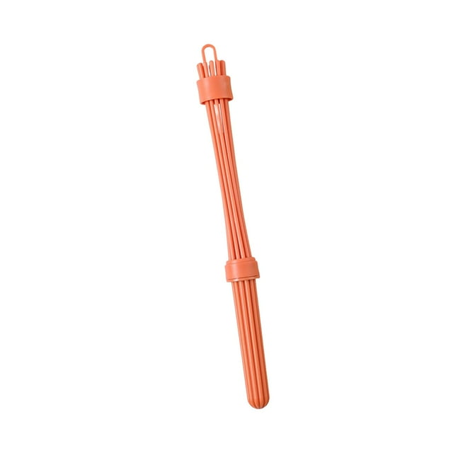 Batidor de huevos manual, práctico utensilio de cocina, batidora de huevos, espumador para batir Naranja