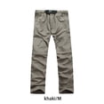 thumbnail image 3 of Minnieouse Pantalones de verano 2 en 1 para hombre con bolsillos laterales para senderismo, pantalones desmontables de moda de secado rápido, Prendas para la parte inferior del cuerpo Caqui METRO, 3 of 6