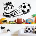 thumbnail image 5 of Soccer Theme Wall Decal For Bedroom Living Room Sports Home Wall Decoration Shoot For Your Goals 1 Set Of Stickers, 5 of 7