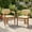 2: Natural, variant on Harper & Bright Designs Outdoor Woven Rattan Chair Set of 2, 2 Pieces Patio Accent Chairs Armchairs, 2 Person Acacia Wood Seating Group Chairs for Pool Garden, Natural