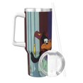 thumbnail image 2 of Vaso de acero inoxidable Bugs Bunny Ice King de 40 oz (con asa y pajita), para viaje en automóvil, 2 en 1, con tapa, 2 of 8