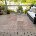 thumbnail image 6 of Addison Rugs Chantille Indoor/Outdoor Transitional Patchwork Blush Washable Rectangle Rug, 8' x 10', 6 of 6