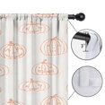thumbnail image 4 of Thanksgiving Feast Family Gathering Fall Leaves and Pumpkins Kitchen Curtains Set of 2,42x54in Kitchen Curtains Fall Holiday Long Curtain, 4 of 5