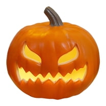 GiLiling LED Lighted Blow Mold Pumpkin - Battery Operated Indoor/Outdoor Decor for Porch Yard Tabletop Thanksgiving & Halloween Glowing Holiday Decorative Piece