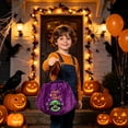 thumbnail image 2 of QuanTara Halloween Pumpkin Ghost Trick-or-Treat Bag, 10" Plush Candy Tote, Soft Plush Fabric Kids Gift Bag for Party Favors, School Parades & Candy Collection, 2 of 7
