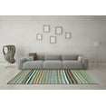 thumbnail image 3 of Ahgly Company Indoor Rectangle Oriental Light Blue Traditional Area Rugs, 2' x 4', 3 of 4