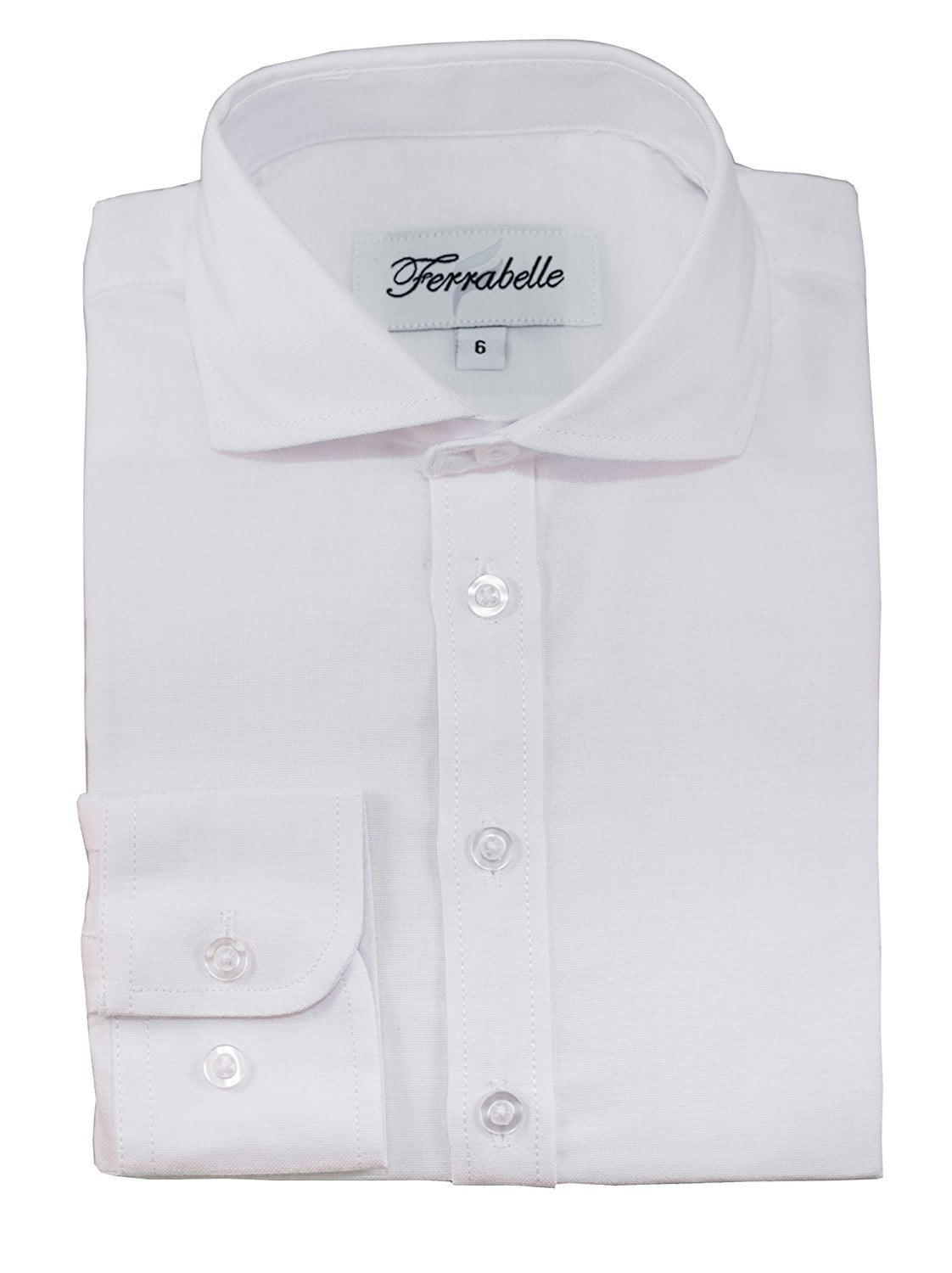 walmart boys white dress shirt