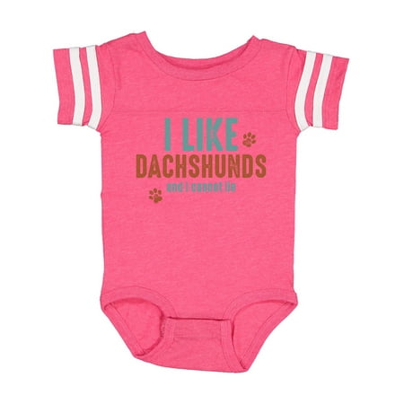

Inktastic I Like Dachshunds Gift Baby Boy or Baby Girl Bodysuit