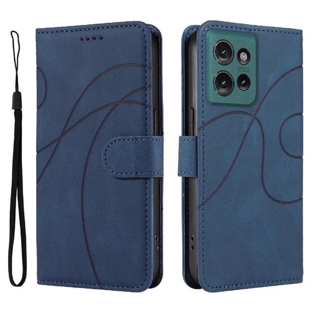 Flip Case For FOXDOCK Motorola Edge 50 5G Card Slots and Kickstand Function Skin Feel Leather