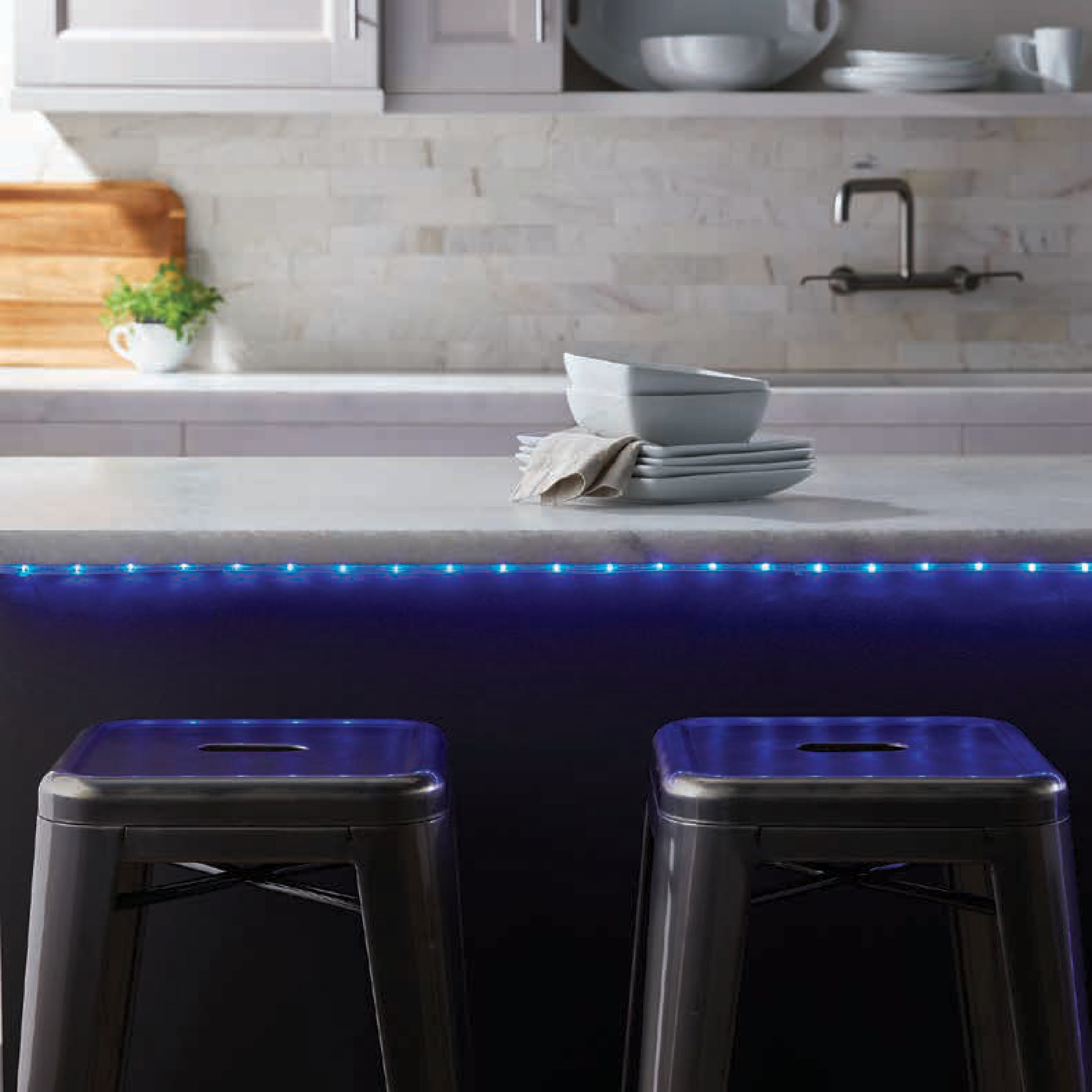 Better Homes & Gardens 120 Volt, 7.2 Watt, 16 Foot Blue LED Rope Light for Indoor or Outdoor Use