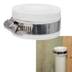 Fernco Qwik Cap 4-Inch PVC Pipe Cap - White, Flexible For Drain, Waste & Vent Testing