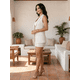 thumbnail image 4 of Conjunto 3 Piezas Chaleco, Top y Short, Estilo Casual Chic Moderno, Look Elegante para Mujer, 4 of 5