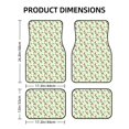 thumbnail image 2 of Sikiie Flower With Ladybug Car Foot Mat Set of 4 Pieces Basics Universal Fit Rubber Carpet Floor Mats For Car SUV Van & Truck, 26.8"L x 17.3"W (Front), 13"L x 17.3"W(Rear), 2 of 6