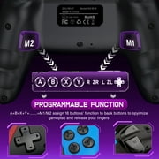 Switch Controller - QQV Wireless Switch Pro Controller with Programmable Function for Switch 2/OLED/Switch/Android/iOS/PC