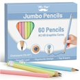 thumbnail image 1 of Lápices Mr. Pen Jumbo 60 piezas 2 HB grafito pastel, 1 of 8